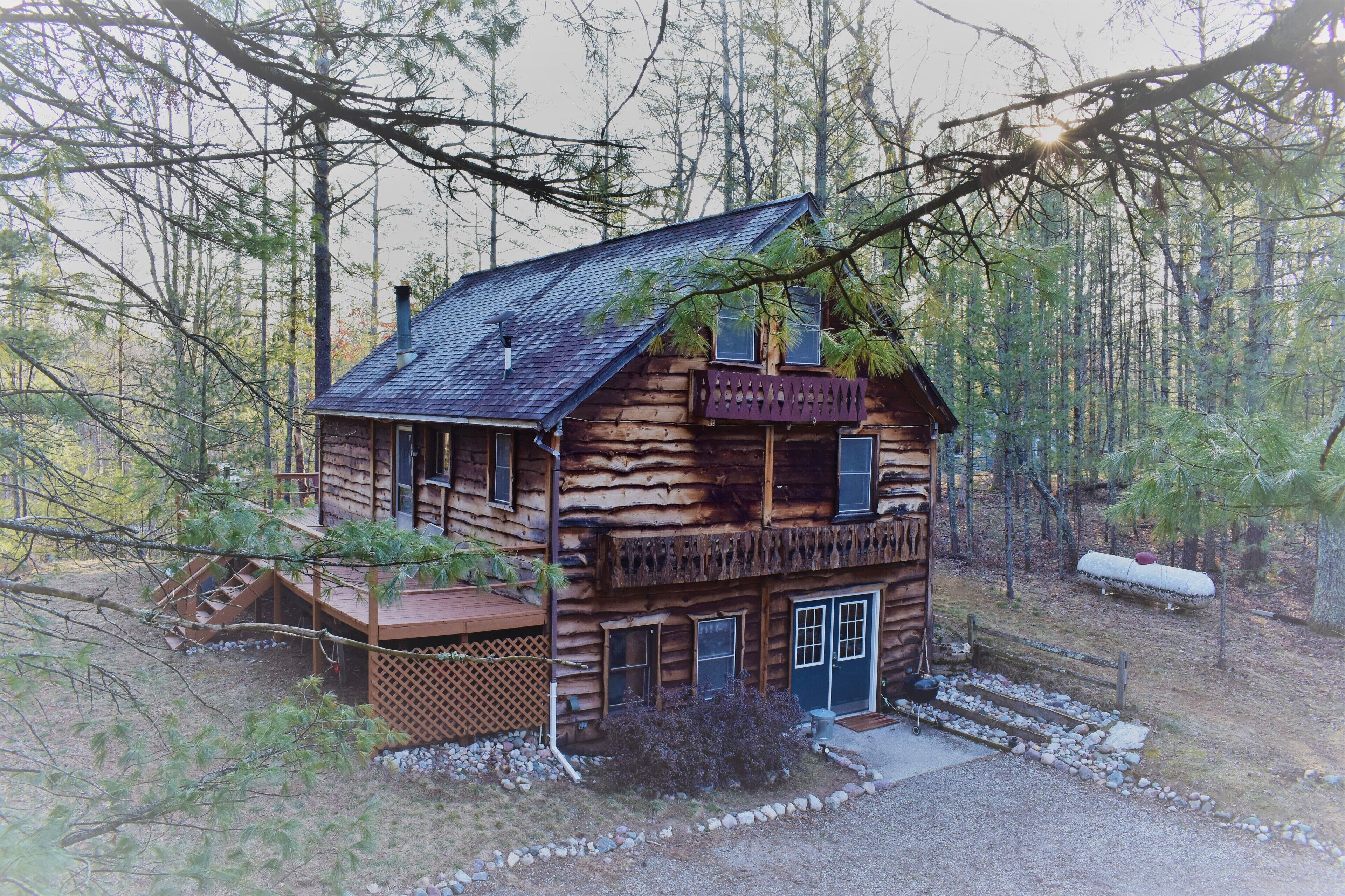 Relax on the banks of the Pere Marquette River!