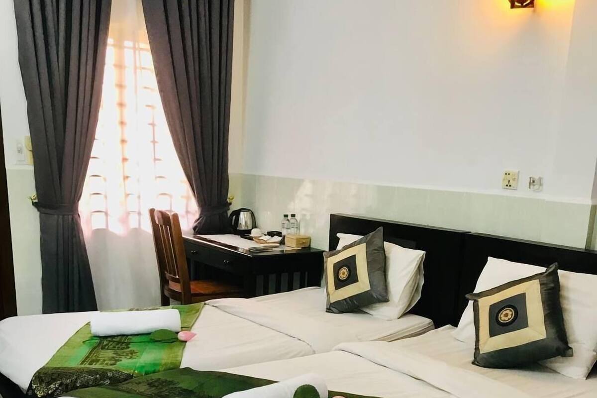 Down comforters, in-room safe, desk, free WiFi