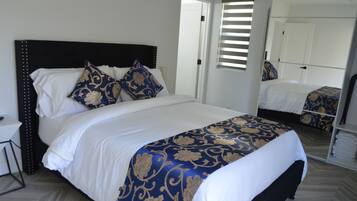 2 dormitorios, sábanas de algodón egipcio, ropa de cama de alta calidad