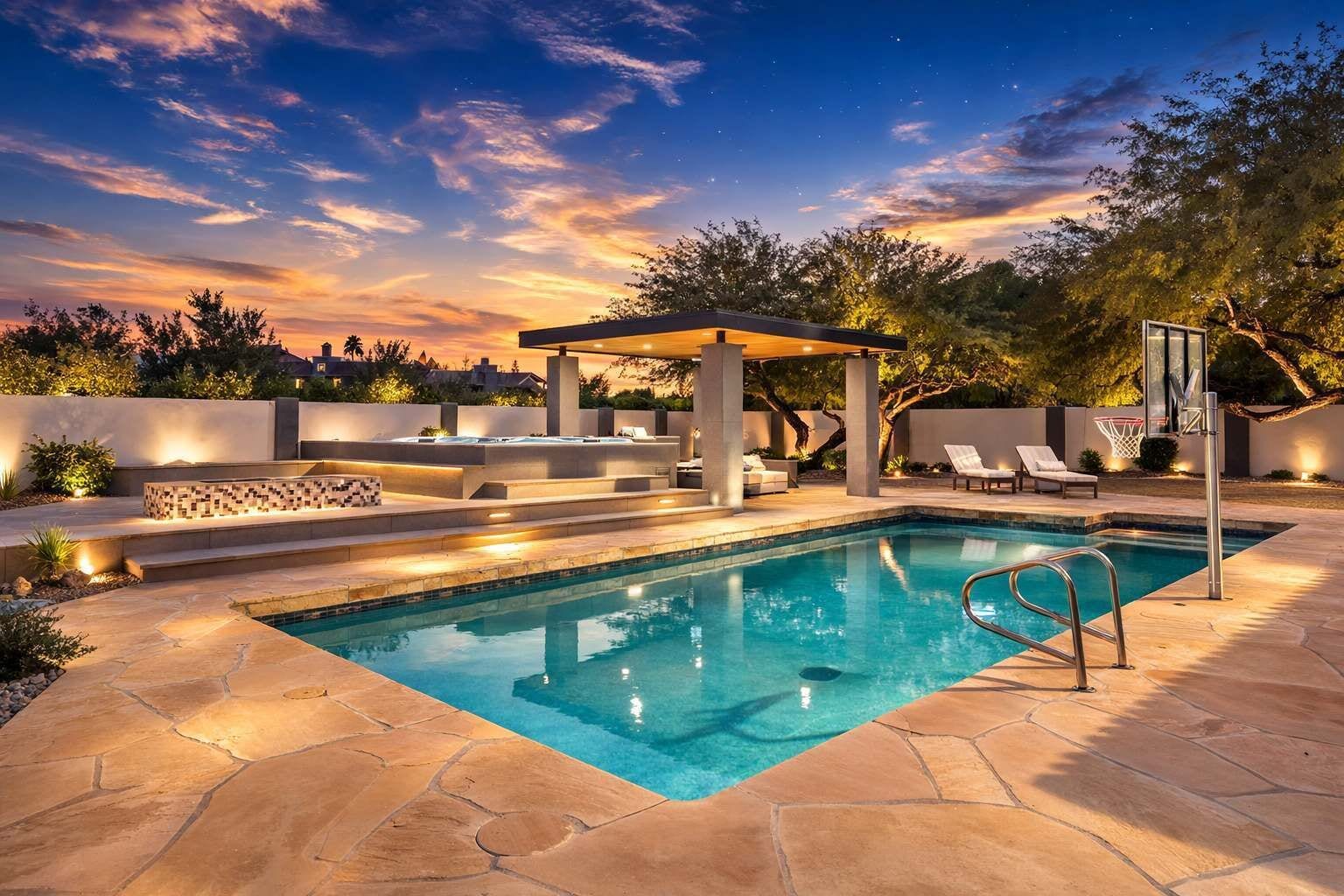 室外游泳池，恒温泳池