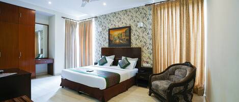 Premium bedding, free WiFi, bed sheets
