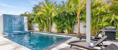 A heated pool