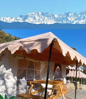 Premium bedding, down duvets, memory-foam beds, individually decorated - Ananta Prana Glamping Resort Hotel Mussoorie (Dehradun)