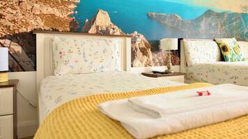 Premium bedding, down comforters, individually decorated