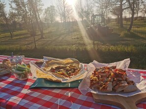 Outdoor dining - WELCOMING AGRITOURISM, IN (Casalbarbato)