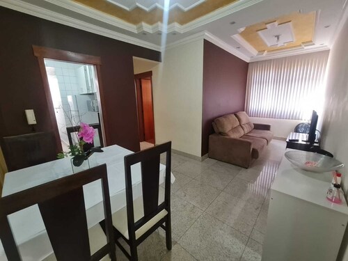 Complete 2 bedroom apartment with parking space in the center of Contagem