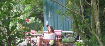 Comfortably developed and fully equipped trailer on the North Sea