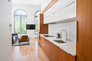Comfort-Loft | Eigene Küche | Kühlschrank, Ofen, Herdplatte, Geschirrspüler