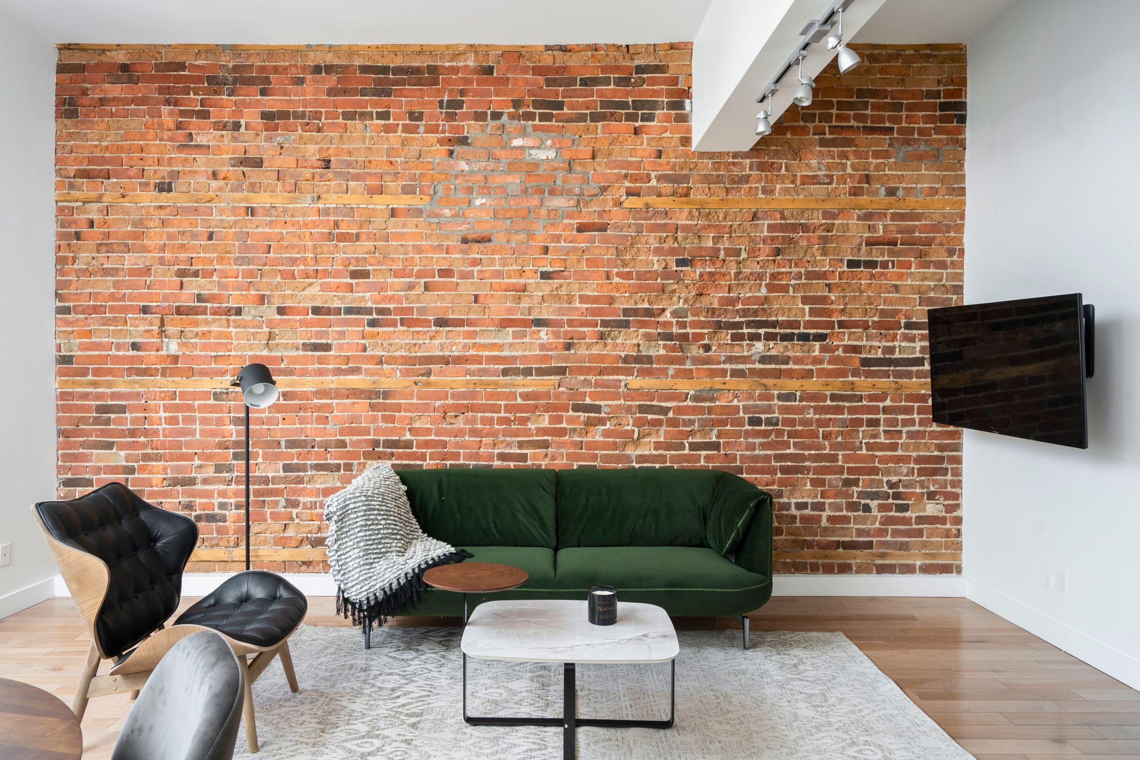 One-bed Premium Loft | Living area | 30-inch Smart TV with digital channels, TV