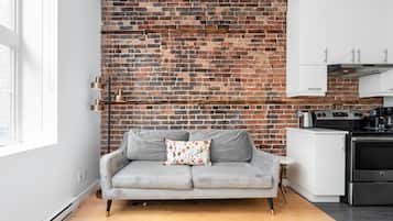 Two-bed Family Loft | Living area | 30-inch Smart TV with digital channels, TV
