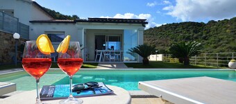 New house, private pool, sea view (2 bedrooms, 1 extra bed)