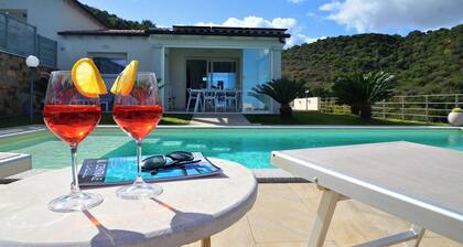 New house, private pool, sea view (2 bedrooms, 1 extra bed)