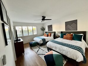 2 habitaciones, tabla de planchar con plancha y wifi gratis 