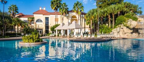 屋外プール、温水プール