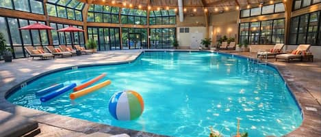 Indoor pool, a heated pool