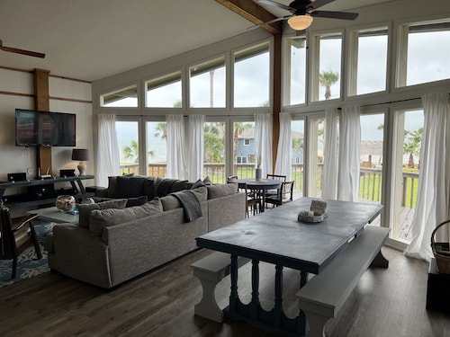 Large Beachfront Home right on the beach