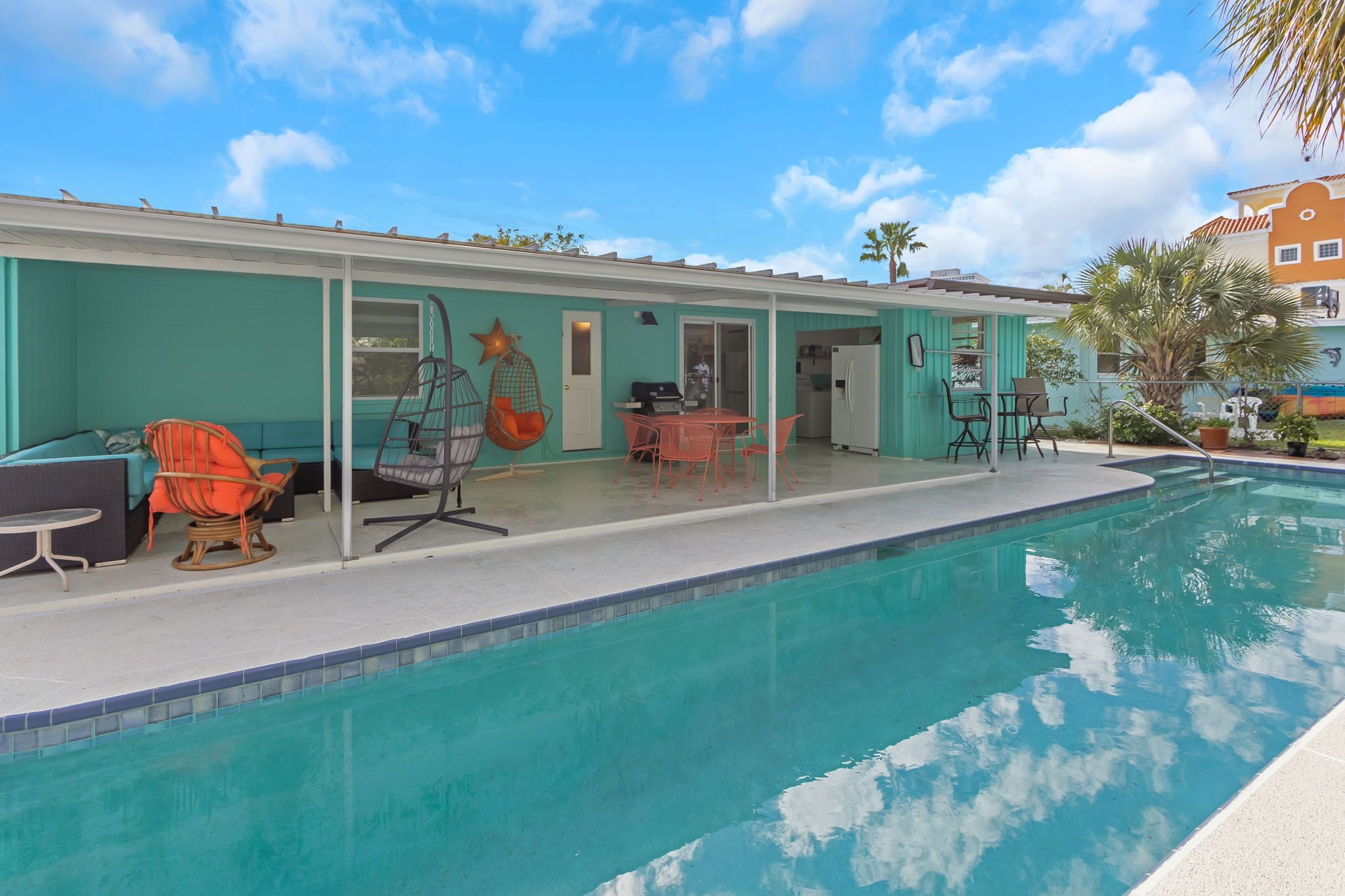 Tropical house at the beach, on a barrier island!