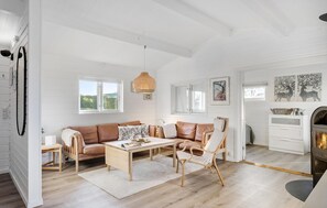 TV, fireplace - Pet friendly home in Bogø By with WiFi (Bogø By)