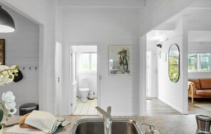 Shower, hair dryer - Pet friendly home in Bogø By with WiFi (Bogø By)