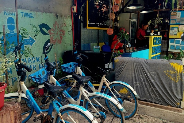 Façana frontal de l'allotjament