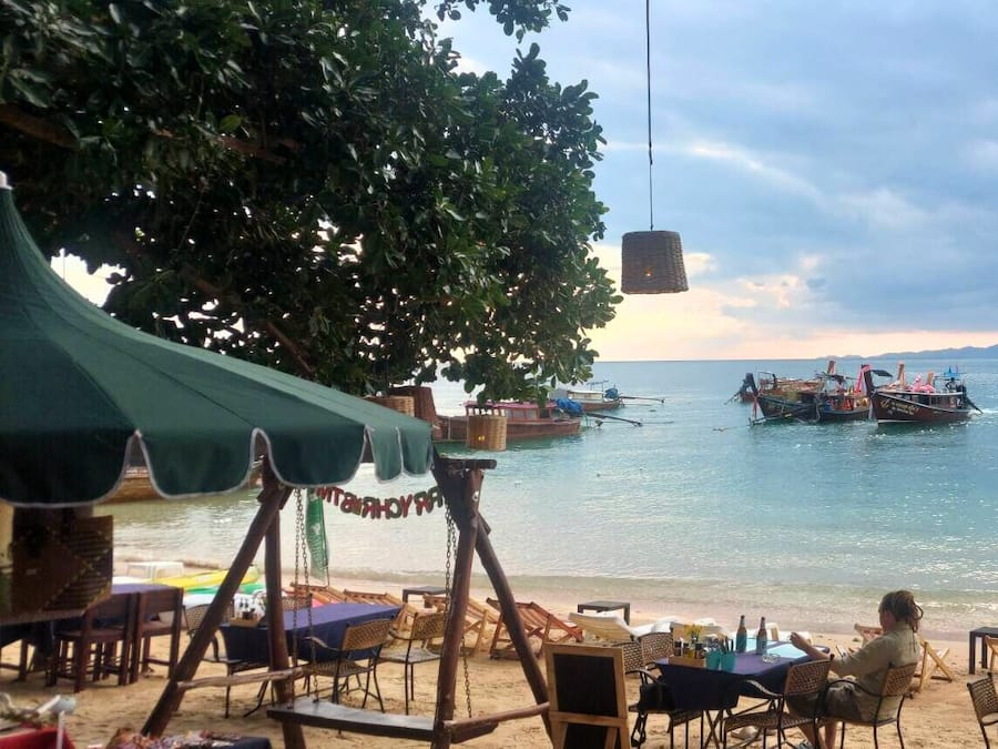 Blick von der Unterkunft