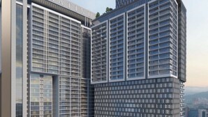 A high-rise building with a grid-like facade and multiple balconies. - THE FACE Style Hotel (Kuala Lumpur)