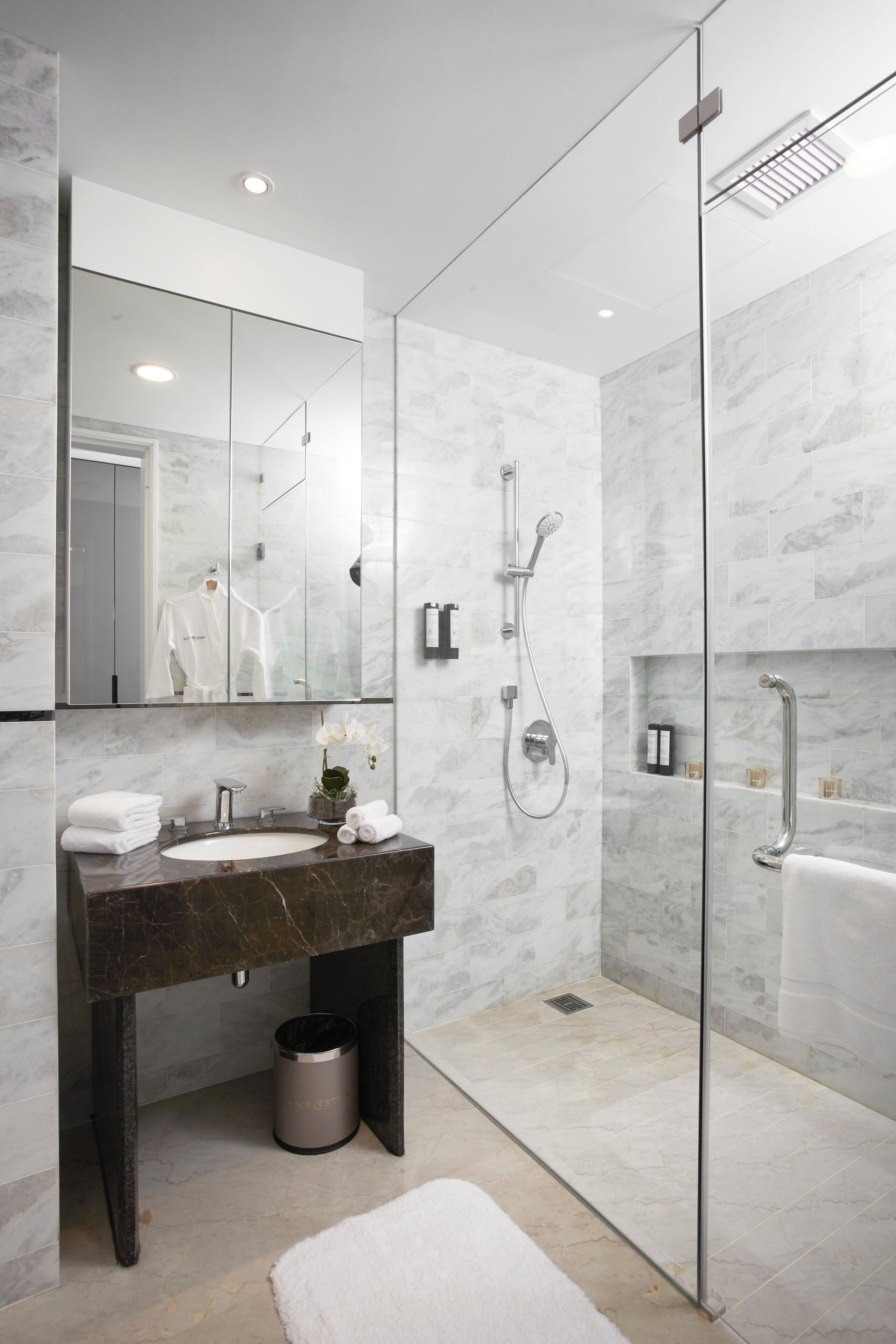 Free toiletries, hair dryer, bathrobes, slippers