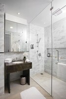 Free toiletries, hair dryer, bathrobes, slippers