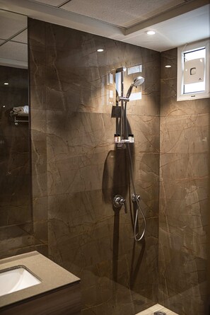 Premium Room | Bathroom | Free toiletries, slippers, bidet, towels - HOTEL THE ROYAL VISTA (Varanasi)