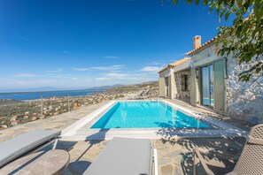 Outdoor pool - IRIS, Luxury Villa with Private Pool in Stoupa (Villa Phaedra)