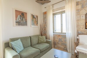 TV, lareira, DVD player, livros