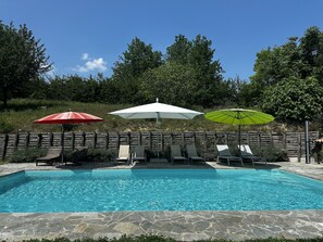 Outdoor pool - Tranquil Country Home with large grounds and private pool (Piemonte)
