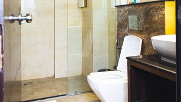 Ducha, cabezal de ducha tipo lluvia, artículos de tocador gratuitos