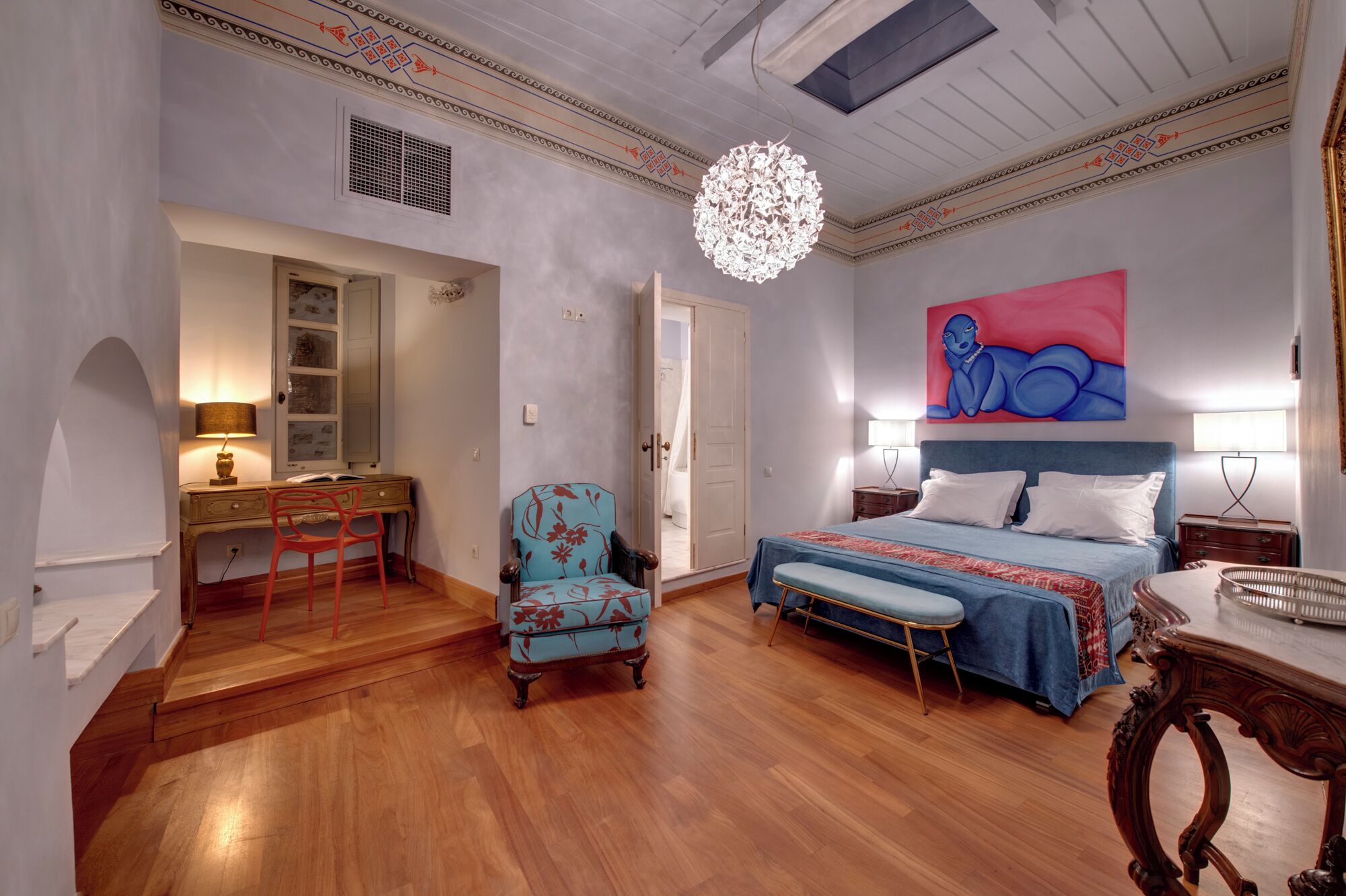 Premium bedding, individually decorated, individually furnished