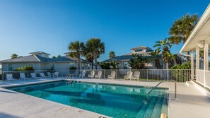 Outdoor pool, a heated pool - Cottage with Boat Dockage, Steps to Private Beach Access! (St. Augustine)