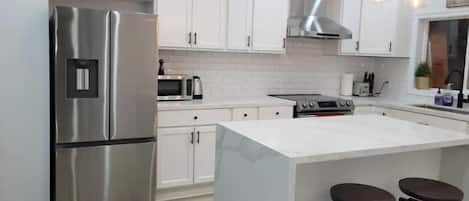 Microwave, oven, stovetop, paper towels