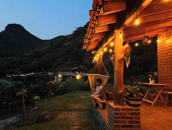 Outdoor dining - Cabin in Malinalco Anita's corner (Malinalco)