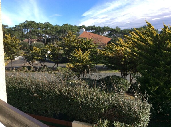 A residential area with a house, trees, and a clear sky. - Villa Patio beneath the dune, 150 m from the beach, swimming pool, Wi-Fi..., unobstructed view (Seignosse, Residence Atlantique)