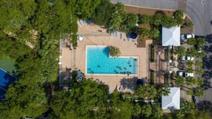 A heated pool