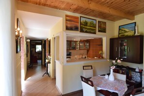 Dining - Holiday home near the lake, private garden (Krzynia)