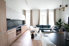 Private kitchen - Milan Style Designer 1BR Apartment (Luxembourg City)
