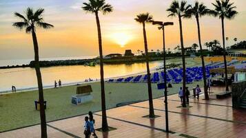 Vlak bij het strand, strandlakens