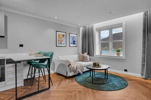 Suite Deluxe, 1 chambre, vue mer | Draps en coton égyptien, literie de qualité supérieure