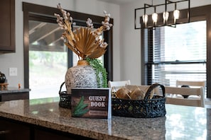 Guests can sign in at the reception area, where complimentary refreshments are available.
