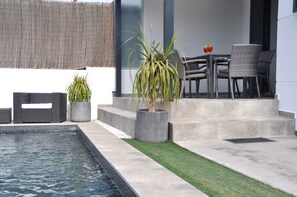 A heated pool