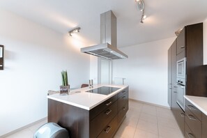 Apartment | Eigene Küche | Kühlschrank, Mikrowelle, Ofen, Herdplatte