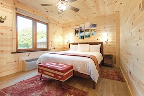 1 dormitorio, decoración individual, cortinas opacas