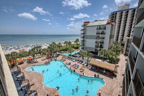 Relax by the pool or on the beach, with sun loungers and umbrellas at your disposal.