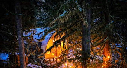 Arched A-Frame Cabin near Mt Baker with Firepit, Gas Grill & Wood-Burning Stove