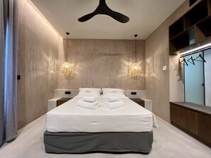 小型套房, 海滩景观 | 2 多间卧室、高档床上用品、遮光窗帘、熨斗/熨衣板